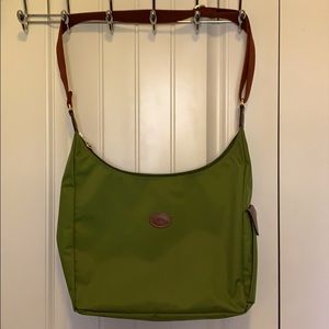 Rare Longchamp green crossbody bag.